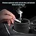 NYTKL Car Ashtray, Plastic Portable Smokeless Self-Extinguishing Vehicle Cigarette Trash Can Ash Tray, Universal Windproof Butt Bucket Ash Holder Organizer for Car Cup Holder (Black)
