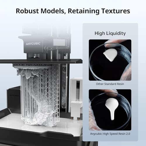 ANYCUBIC High Speed 3D Printer Resin 2.0, Print Up to 3X Faster, Special for Anycubic Photon Mono M5s/M7 Series, Particularly Apply for Large-Size 3D Printing Models, Low Odor (White, 1kg) by ANYCUBIC - Used condition - Image 6