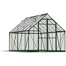 Palram - Canopia Balance 8 x 12 Large Greenhouse for Outside, Heavy Duty, Walk-in, UV Protected Thick Clear Polycarbonate Panels, Wind & Weather Resistant, Maintenance Free Outdoor Garden,