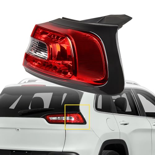 Astra Depot Right Taillight Replacement for 2014-2018 Jeep Cherokee Outer Brake Turn Signal Tail Lamp Passenger Side 68102906AC P64509NSF 68102906AF