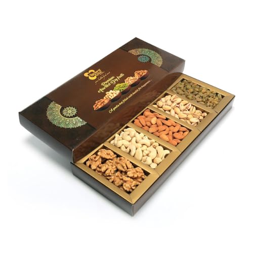 Browntree Premium 5p (230g) | Almonds, Cashews, Raisins, Pista, Walnuts Kernels | Fresh & Healthy Dry Fruits and Nuts for Coworkers, Relatives, and FriendsI ideal gift box for all celebration | Corporate Gift box| Dry Fruit and Nuts Gift Hamper | Unique Gifts for Christmas & New year - Image 5