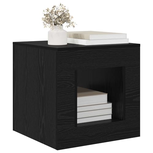 Table basse chêne noir design industriel moderne de qualité supérieure