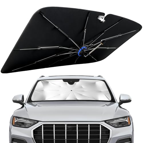 Windshield Sun Shade for Audi Q5 2018-2026 with 360° Rotating Shaft