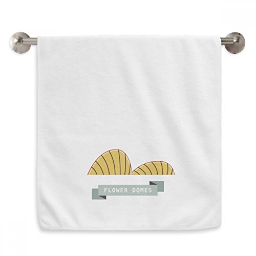 Serviette Singapour fleur dômes serviette débarbouillette blanche 13x29