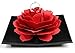 ROLLIN Caja Anillo Rosa Porta alianzas Boda con Flor Decorativa de Expositor Anillo | Estuche Caja Sorpresa para Joyas en Forma de Rosa