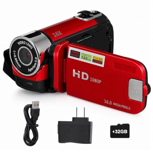 Portable Digital Camcorder Video Camera 1080P DV Camera Vlog Recorder