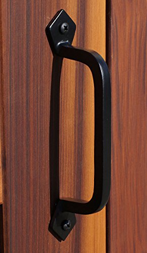 Iron Valley - 9'' Square Door Pull Handle - Solid Cast Iron #TOP4