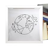 Reiseerinnerungsbox mit , Aufbewahrungsrahmen mit Haken – Rahmen für Konzertkarten mit | für Fotomuseum Gedächtnis Konzert Abenteuer Wand Tav