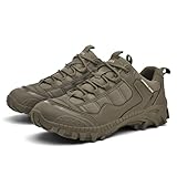 UNZHUO MAKE Men's Tactical Hiking Shoes: Low-top Outdoor Trail Running Shoes with a high-Traction Outsole (Khaki, Adult, Men, 6.5, Numeric, US Footwear Size System, Medium)