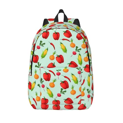 Sac à dos en toile imprimé papillons WURTON avec bretelles confortables pour la marche