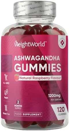 Ashwagandha Gummies 1200mg - 120 Gummies - 2 Months Supply - Tast...