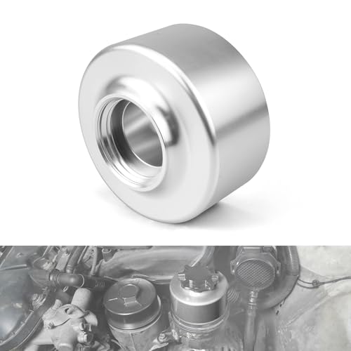 Bevinsee Power Steering Reservoir Kit Compatible with BMW N54 N52 N55 320i 323i 325i 328i 330i 335i E46 E90 E60 E36 E85 Z4 E53 E83 E84, Aluminum, Silver