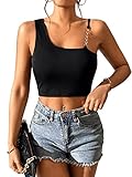 Sommer Bauchfrei Crop Top ist sehr geeignet für Alltag,Strand, Urlaub oder Party, machen Ihnen charmant und cool