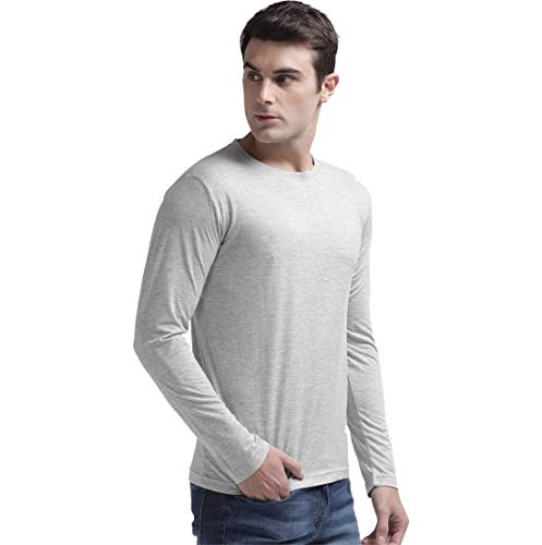 Image of Men's Full Sleeve Casual Round Neck Multi Colored T-Shirts