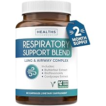 Respiratory Lung Health Supplement - Invigorating Lung Support Supplement Helps Support Clear Airways Mucus Removal and Seasonal or Year Round Detox - Vegan Herbal Non-GMO Formula 2 Months Supply