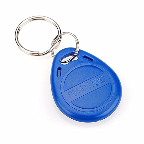 Proximity EM4100 125KHz RFID Card Tag Token Key Chain Keyfob Reader, Keypad Card for Door Entry Access Control System, for Security Lock (Pack of 5)