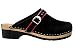Produktbild ESTRO Damen Clogs Leder Schuhe aus Holz CDL05 (Schwarz, 39)