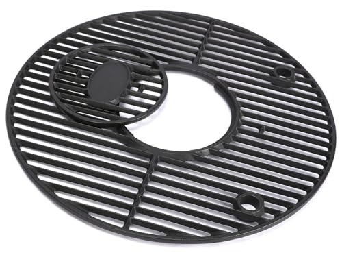 QuliMetal Round Grill Grate 19.5 for Akorn Kamado Ceramic Grill Pit Boss K24 Louisiana Grills K24 Char-Griller 16620 Solid Rod Round Coookin Grate Grill Grid Heavy Duty Cast Iron