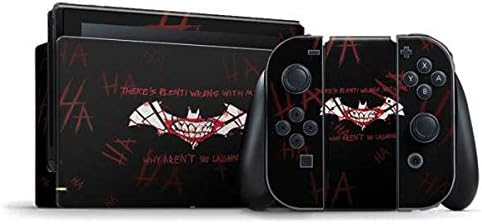 Skinit Decal Gaming Skin Compatible with Nintendo Switch Bundle - Officially Licensed Warner Bros Plenty Wrong with Me - The Joker Design