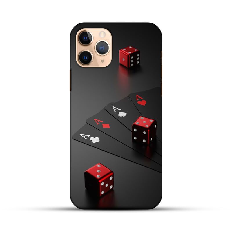 creatology Back Cover for APPLE IPHONE 11PRO MAX Gaming Cards Design Red Black Hard Case Protection for your smartphone APPLE IPHONE 11 PRO MAX