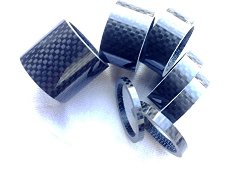 1 set di distanziali in carbonio lucido 1/8