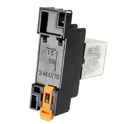 Uxcell Electromagnetic Power Relay, Ac110/120V Coil Red Indicator Light 8 Pin Dpdt Electromagnetic General Purpose Power Relay + Socket Base Jqx-13F #TOP4