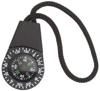 Black Zipper Pull Compass