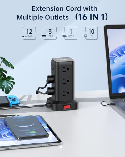 Power Strip 10 FT Cord DROPS TO - image 2