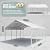 RITERYIFER Heavy Duty 10x20 FT Carport - Galvanized Steel Metal Carport for 2 Cars, Lean-to Canopy Kit, Multi-Use Outdoor Protection Tent for Vehicle, Boat, Tractor & Storage Shelter
