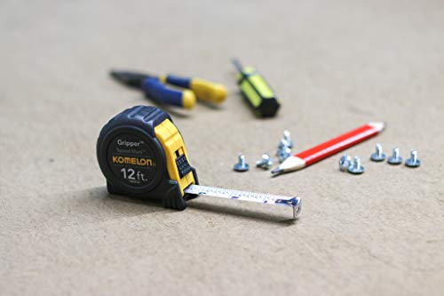 Komelon SM5412 Speed Mark Gripper Acrylic Coated Steel Blade Measuring Tape 5/8-Inch x 12-Feet, White - Thumbnail 6