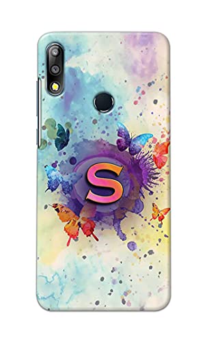 Image of Printed Hard Back Cover Case for Asus Zenfone Max Pro (M2) (6.26 inch) | Zenfone Max Pro M2 Back Cover (Alphabet S) -203