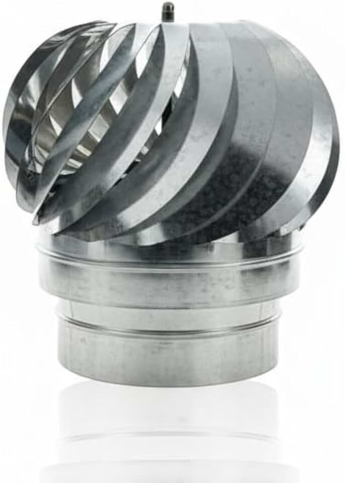 Exaustor Eólico Para Churrasqueira E Chaminé 8 Polegadas