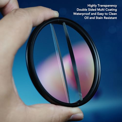 Center Field Split Diopter Effect Filter, 82mm, Multi Coating, Blurry Refraction Photography Filter - Image 3