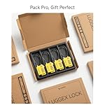 LUGGEX TSA Locks for Luggage, Suitcase Locks TSA Approved, Luggage Locks, Ease of Use & Durable(Black,4 Pack) - Image 5
