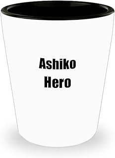 EzGift Funny Ashiko Hero Shot Glass Musician Gift Instrument Player Gag 1.5 Oz Shotglass