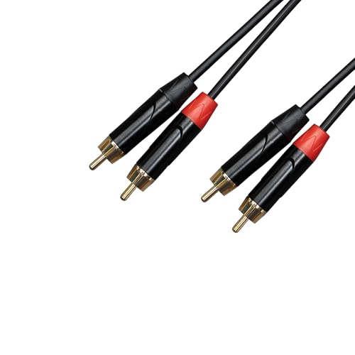 CASCHA Advanced Line Audio Cable RCA (2M) to RCA (2M), 5 m, black - Image 3