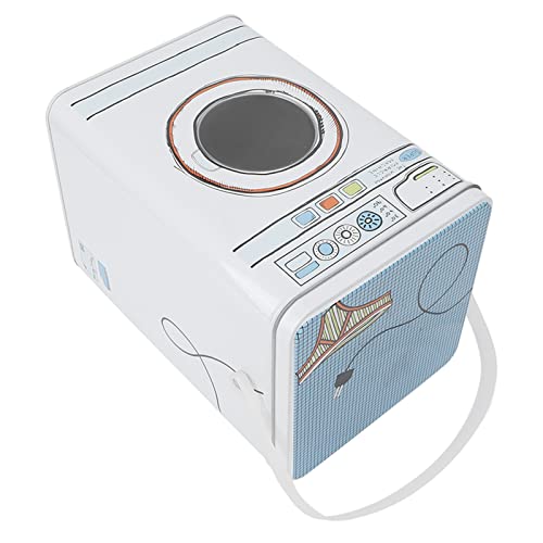 Recipiente para Detergente para Ropa, Recipiente para Polvo para Ropa con Tragaluz Transparente, Bote de Hojalata de Gran Capacidad, Caja de Metal para Polvo para Ropa para