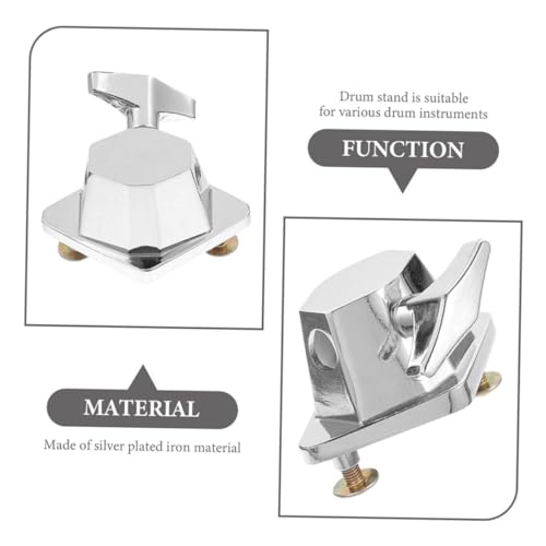 2pcs Kit Accesorios Soporte para Tom Doble para Batería Soporte para Tambor miniatura 4