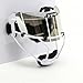 DUTYBOD Softball Face Mask Lightweight and Comfortable with Wide Field Vision fit All Ages - Durable and Safety Softball Face Mask Sets (White-Silver)