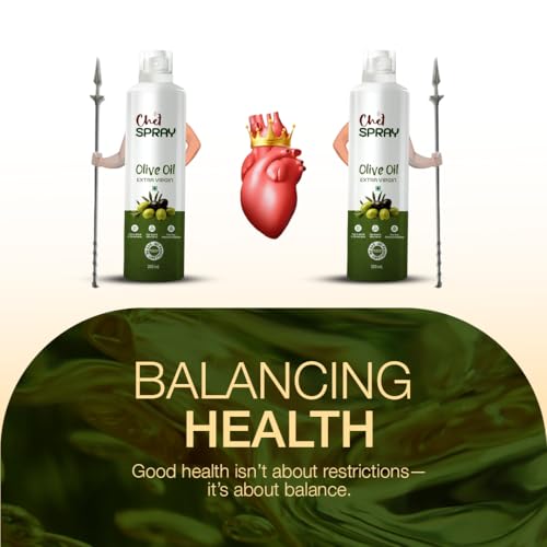 Image of ChefSPRAY Extra Virgin Olive Oil Spray - Pack of 2 | 100% Natural, No Gas, Healthy Cooking Oil Spray | Perfect for Salads, Grilling, Baking & Air Frying - 200 mL Each