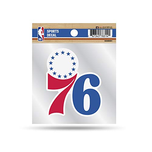 Rico Industries Nba Philadelphia 76Ers Primary Logo 4X4 Decal, Team Color, Size Of Individual Decal Will Vary, 3.5 X 4.5-" #TOP14