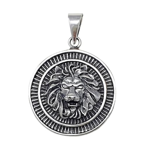 Pendentif tête de lion en argent le cadeau idéal pour symboliser le courage et la force