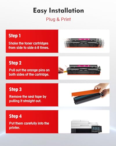 Image of 075 Toner Cartridges 075H MF665CDW LBP646Cdw MF663Cdw Compatible Replacement for Canon 075 Toner Cartridge Set to use with Canon MF662Cdw MF663Cdw MF665Cdw LBP646Cdw LBP647Cdw LBP640 MF660 Series