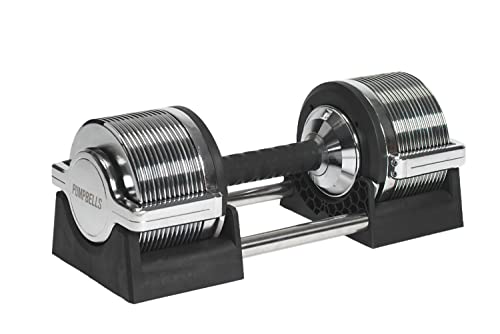 Haltère réglable de 2kg à 20kg en fonte et caoutchouc par Pumpbells