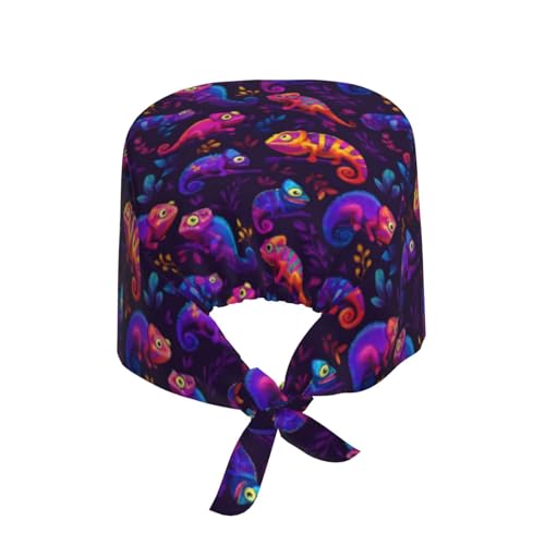 Image of Adjustable Scrub Cap with Sweatband, Breathable Working Hat for Men /Women
