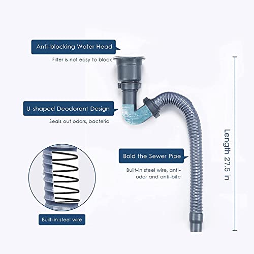 Stainless Steel Utility Sink Single Bowl Commercial Restaurant Kitchen Sink With Storage Shelve Laundry Tub & Hot And Cold Faucet Free Standing Sink For Laundry Backyard Garage(28X18.5X29.5In) #TOP4