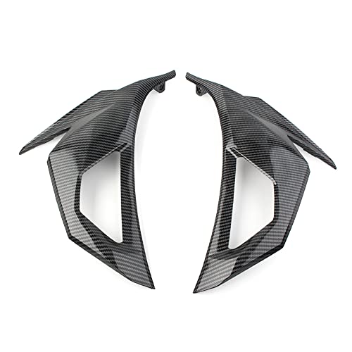 Cnfang4 Front Fairing Cover Cowl Mask Visor Turn Signal Body Frame Guard Covers for Kawasaki NINJA 400 2018 2019 2020, Carbon Fiber Pattern