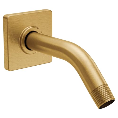 Moen S133BG 8-Inch Standard Shower Arm with Modern Square Flange, Brushed Gold by Moen - Used condition - US$33.76