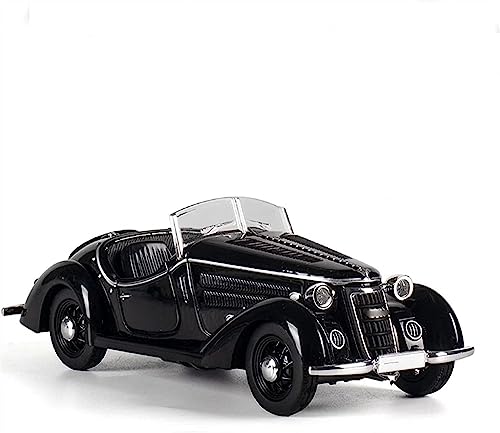 Image of DEOXY 1:32 Scale Audi Vintage Car Die-Cast Metal Pullback Car Toy with Friction Powered, Lights, and Sounds for Kids Boys and Girls Children (Black)
