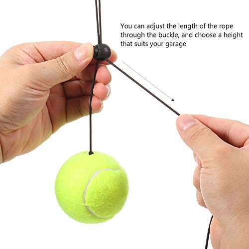 4 Sets Garage Parking Aid Ball Parking Guide System Sensor Parking Assistant Kit, Include 4 Retracting Ball With Rope, 4 Adjustable Clips And 4 Screw Hooks, Garage Car Stop Indicator For Vehicles (12) #TOP4